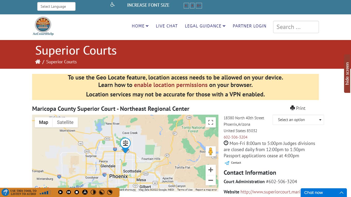 Maricopa County Superior Court - Northeast Regional Center - AzCourtHelp